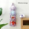 Over The Door Ball Organizer Hanging Storage Bag Over The Door 3 or 4 Tiers Hanging Mesh Bag for Basketballs Stuffed Animals Garage Kids Room Nursery