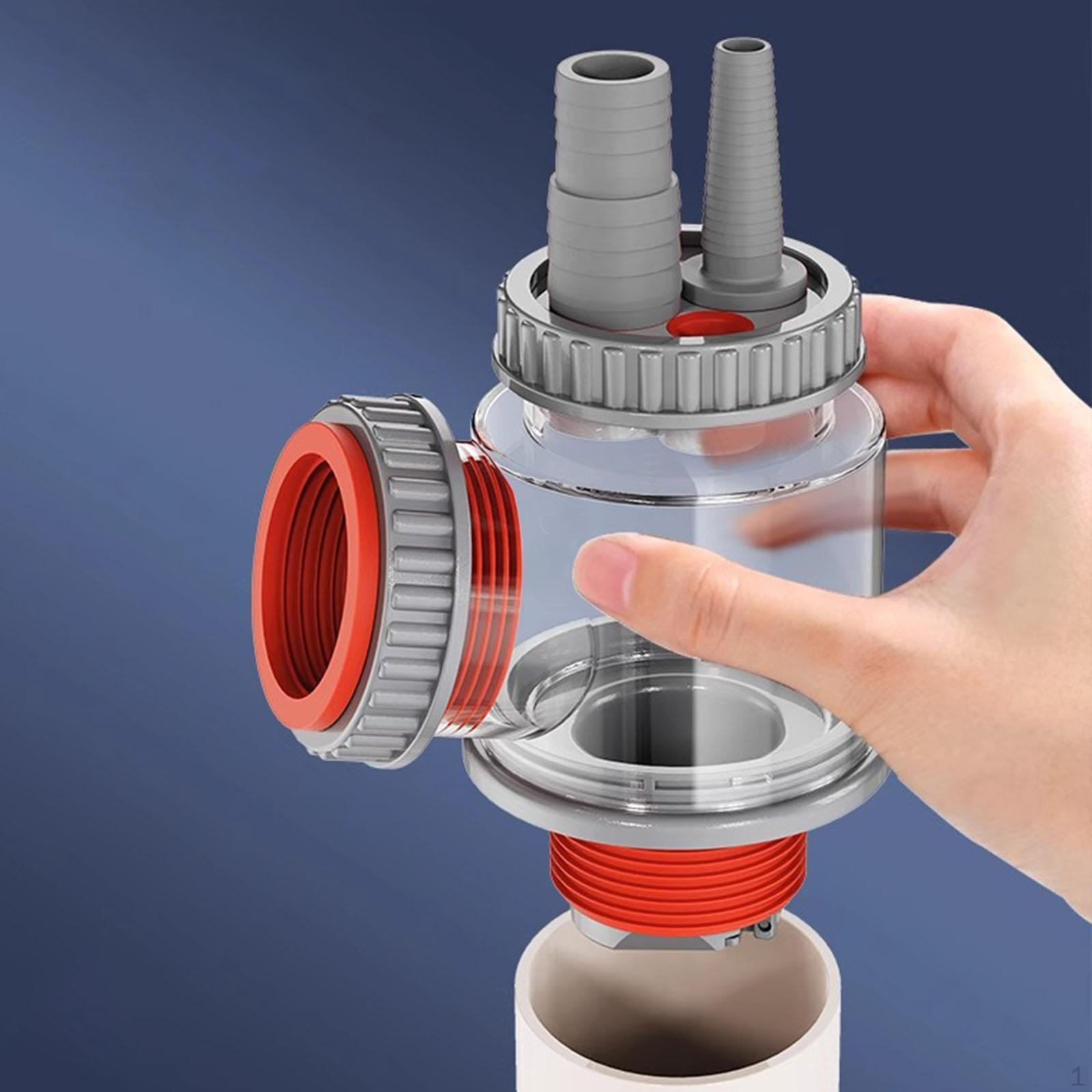 

Адаптер для кухонной мойки для слива раковины, многоходовой, простой в установке, прозрачный отвод канализации