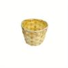 2Pcs Portable Snack Candy Bamboo Basket Bamboo Woven Basket for Outdoor Courtyard Patio Garden Home Living Room Decoration Storage