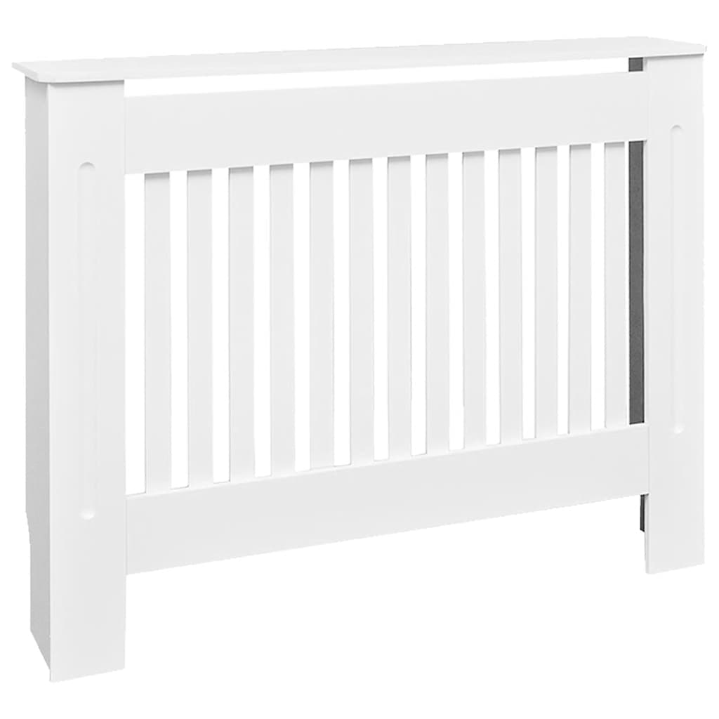 Vidaxl Biała Osłona Na Kaloryfer, Płyta Mdf, 112 Cm