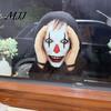 Horror House Ornaments Scary Peeper Hitchhiker Prop, Realistic Mask Prop for Jump Scare, Halloween Decorative Window Silhouettes Adults, Creepy Prank