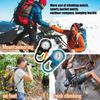 Orologio con Fibbia da Escursionismo Clip da Cintura Portatile Orologio da Tasca Bussola Moschettone per Zaino Sport Outdoor Alpinismo