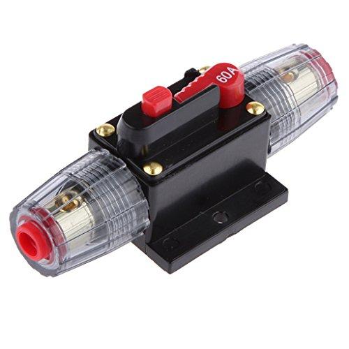 GUOOL Auto Car -24V Automatic Circuit Breaker, High Current /40/50/60A, Selectable Bike/Car Parts, Fuse Holder, 60A