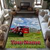 Kw Heavy Trucks Personalized Name Carpet Perfect for Kitchen Game Room Dining Room Balcony Anti-slip Rug Office Home Decor