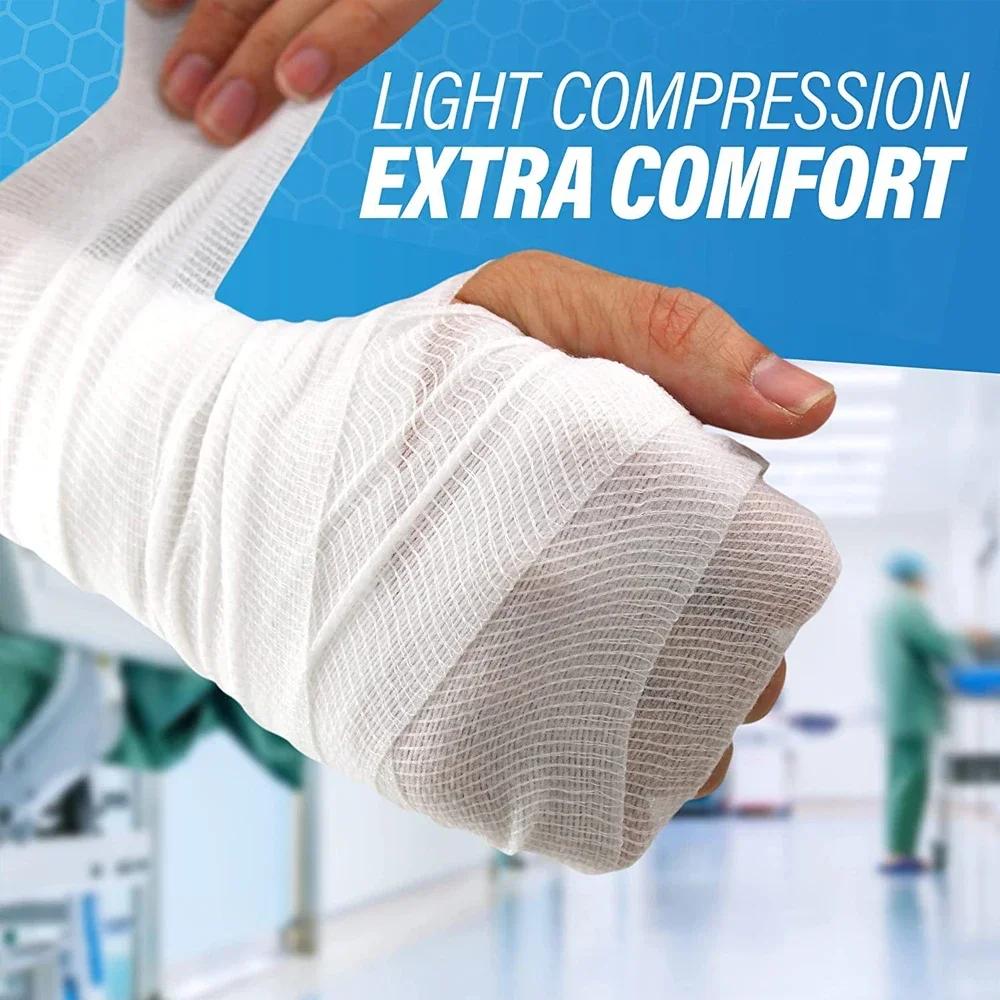 1/3/5/10 Rolls Premium Gauze Rolls, Gauze Bandage - Super Soft Woven Stretch Gauze Bandages For Primary Wound Dressing Support