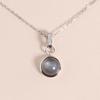 925 Sterling Silver Simple  Pendant Necklace with Natural Moonstone Labradorite Gemstones Fine Jewelry with Chain Women Nice Gift