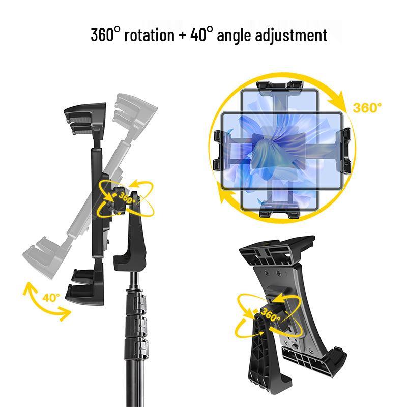 360° Rotating Phone & Tablet Holder for Live Broadcasts