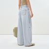 LESS Women's 2025 Spring Wide Leg Lyocell Denim Jeans