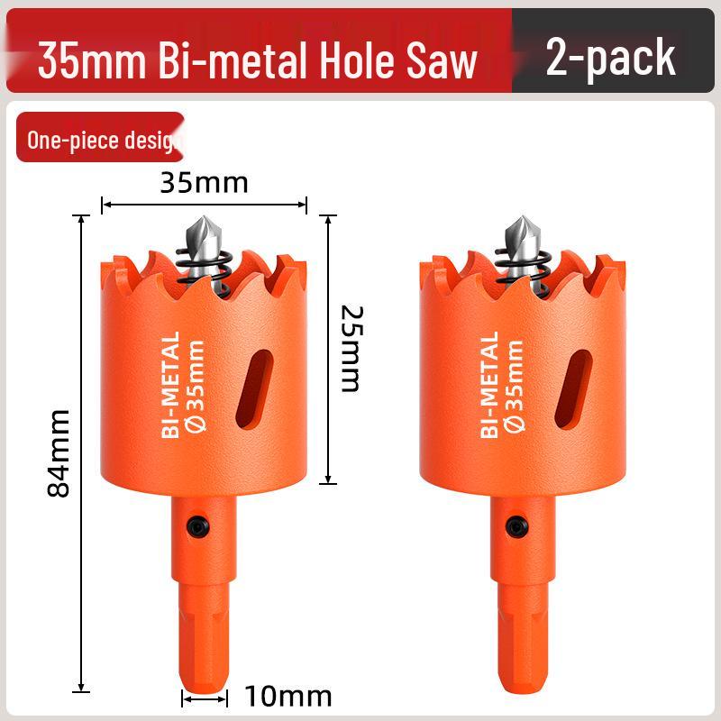 Pânză de găurit bimetalică pentru prelucrarea lemnului: Burghiu pentru Lemn, Gips-carton, Metal, Plastic și PVC - Măritor Găuri pentru Spoturi Încasetate 75mm.