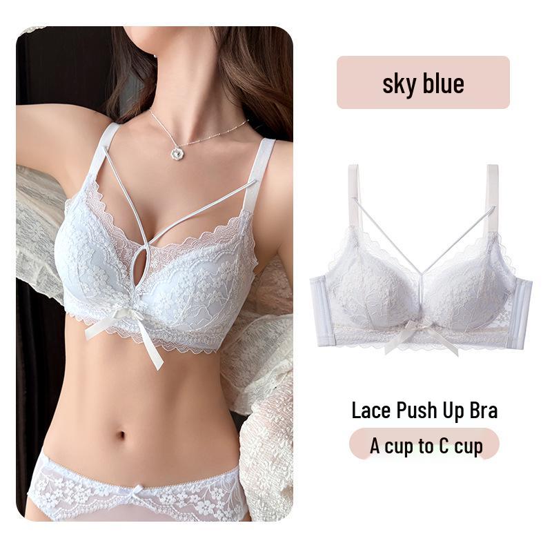 Elegantes Spitzen Modal Verstellbares BH-Set - Sexy & Verführerisch in Rot