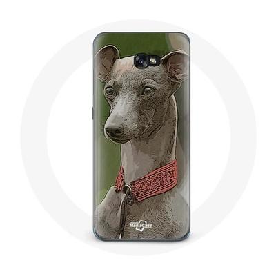 Coque - MANIACASE - Samsung Galaxy A5 2017 - Lévrier Greyhound - Gris - Souple