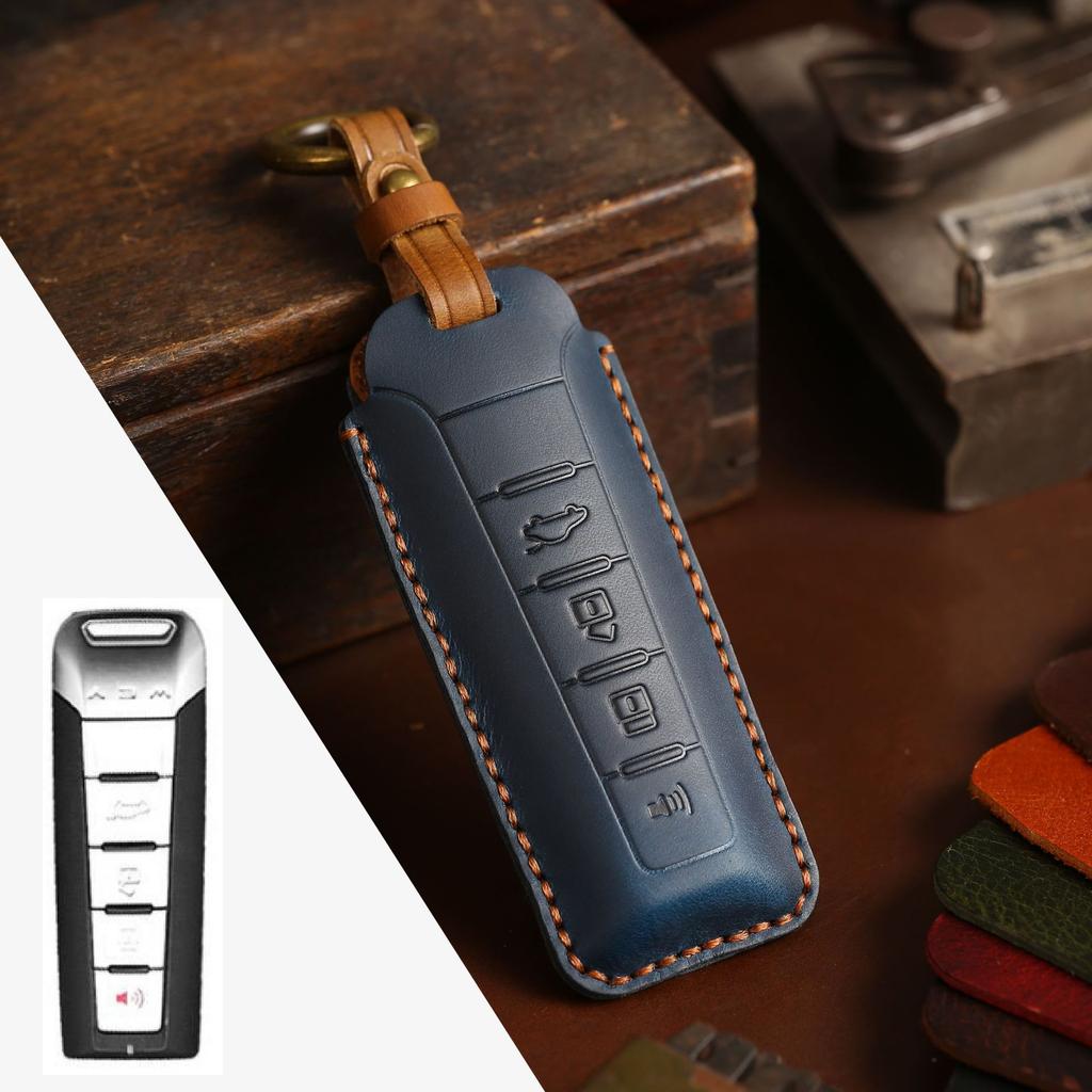 Suitable for Great Wall Wei Pai key bag WEY Wei Pai vv5 vv6 key set vv7 P8 leather key bag shell ring