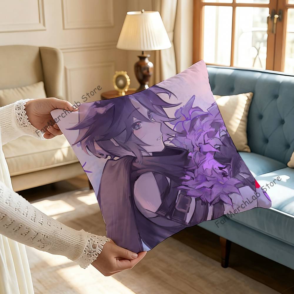Azure Fanart Cushion For Bedroom Car Coffee Shop Room and Living Room Sofa Decorative Pillow Cover Case