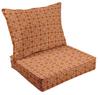 Vargottam Printed Outdoor Deep  Seat  Patio  Cushions Set 2pcs Seat Set All Weather Replacement