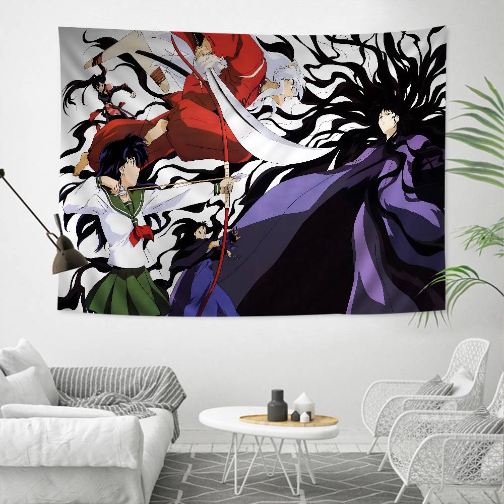

Cartoon Inuyasha Hippie Wall Hanging Tapestries For Living Room Home Dorm Decor Art Home Decor 74x94cm(29x37in)