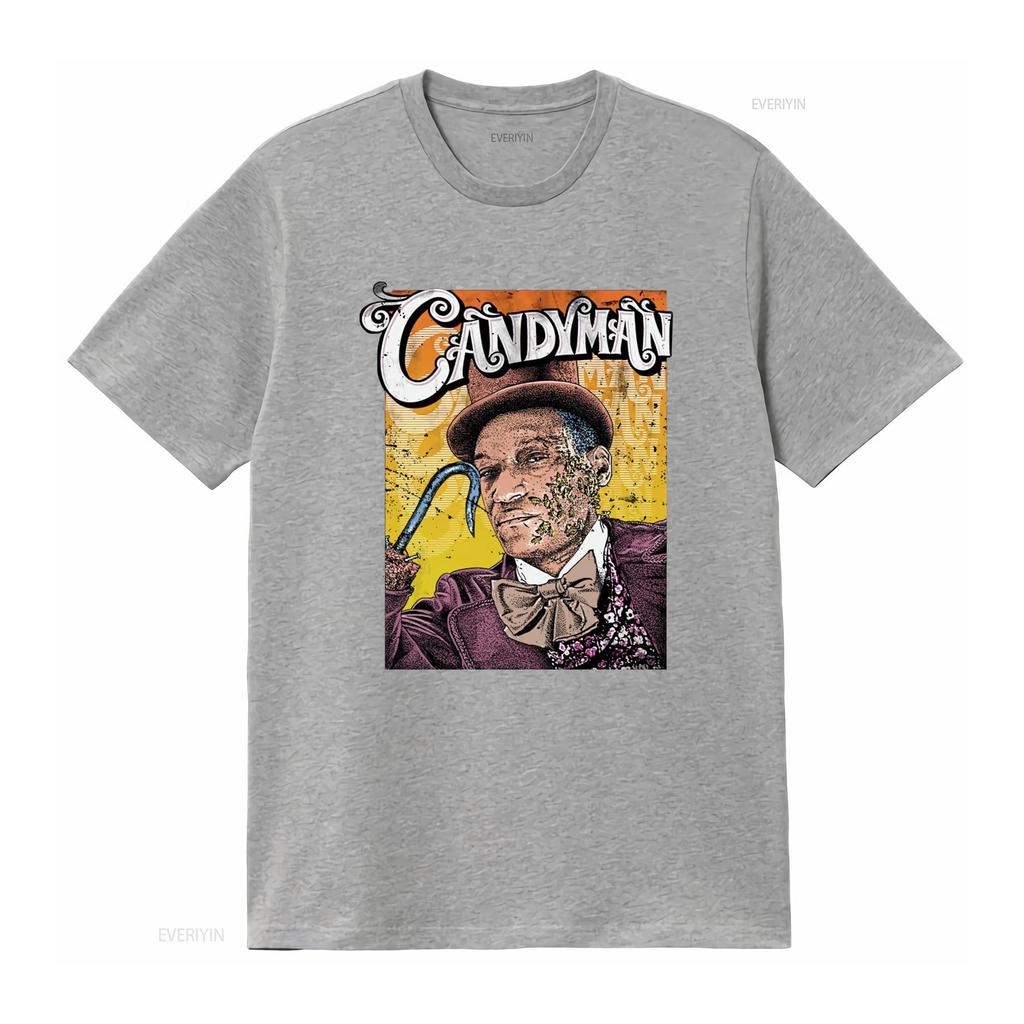 Vintage Retro Horror Movie CandyUnisex Print Casual T Shirt Vintage Washed Stylish Streetwear Versatile Stretched Breathable
