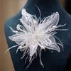 Fashion Handmade White Floral Edge Clip Bridal Wedding Accessory Hairpin