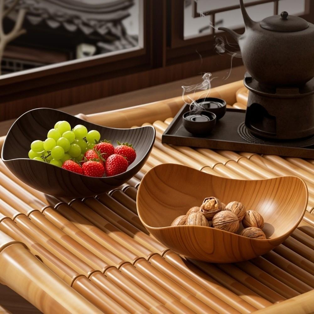 3pcs/set Large Capacity Dining Plate Japanese Style Snack Plate Dessert Tray  Desktop Display