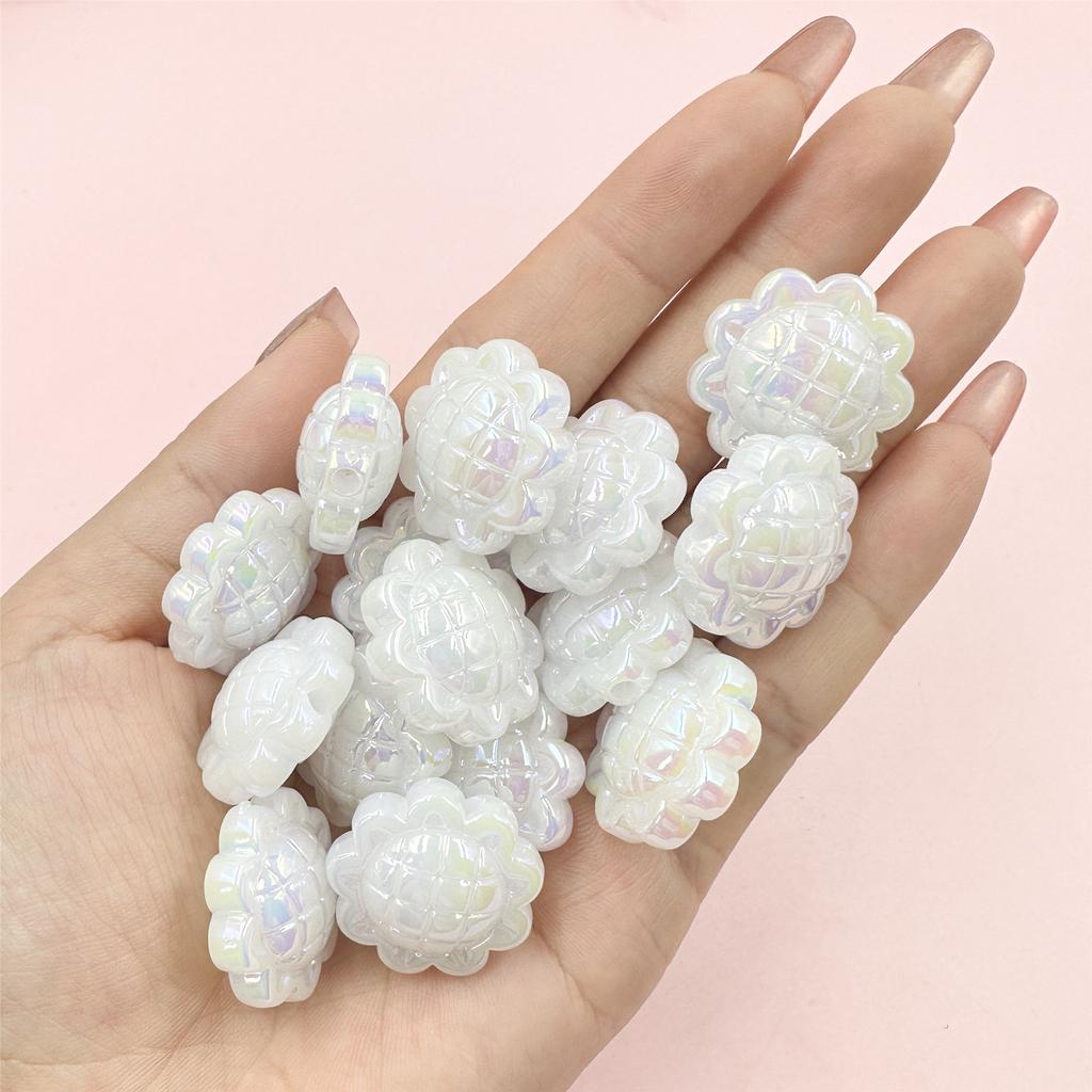 Home Party Supplies Creative Beaded Material Candy Color For Jewelry Making Creative Handmade Material DIY Accessories Sunflower Acrylic With Hole