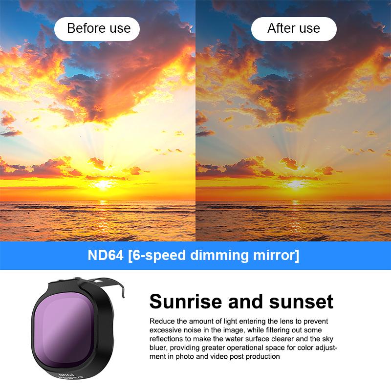 Kit de filtres pour objectif de drone pour Neo2 Filtre ND Kit Filtre ND8 ND16 ND32 Filtre CPL UV Filtre anti-reflets pour caméra Accessoires de drone