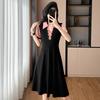 Color-Block Chic Plus Size Two-Piece Look Dress - Short Sleeve Summer Fashion for Women