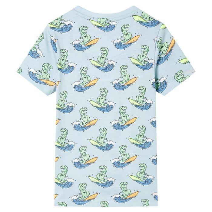 Pyjamas à manches courtes pour enfants bleu clair 92/104/116/128/140