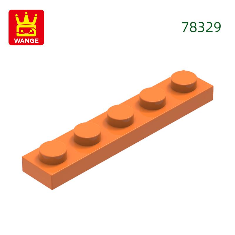 Non-Toxic 124Pcs/Lot Plate 1X5 Holes Block Moc Color Accessories Compatible With 78329 Brick Diy Children Toy Assembly Parts