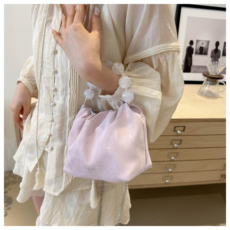 New Chinese Bag 2025 New Trendy Fashion Niche Underarm Bag Versatile Chain Women's Crossbody Portable Cloud Bag