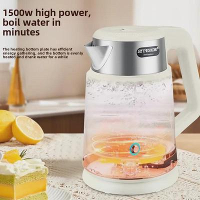 "Hemispherical 304 Stainless Steel Electric Kettle with Insulation"