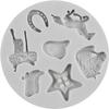 Horse Chocolate Mould Horseshoe Silicone Mould Cowboy Boot Saddle Fondant Baking Mould Cake Decoration Cupcake Topper Candy Gum Paste Polymer Clay
