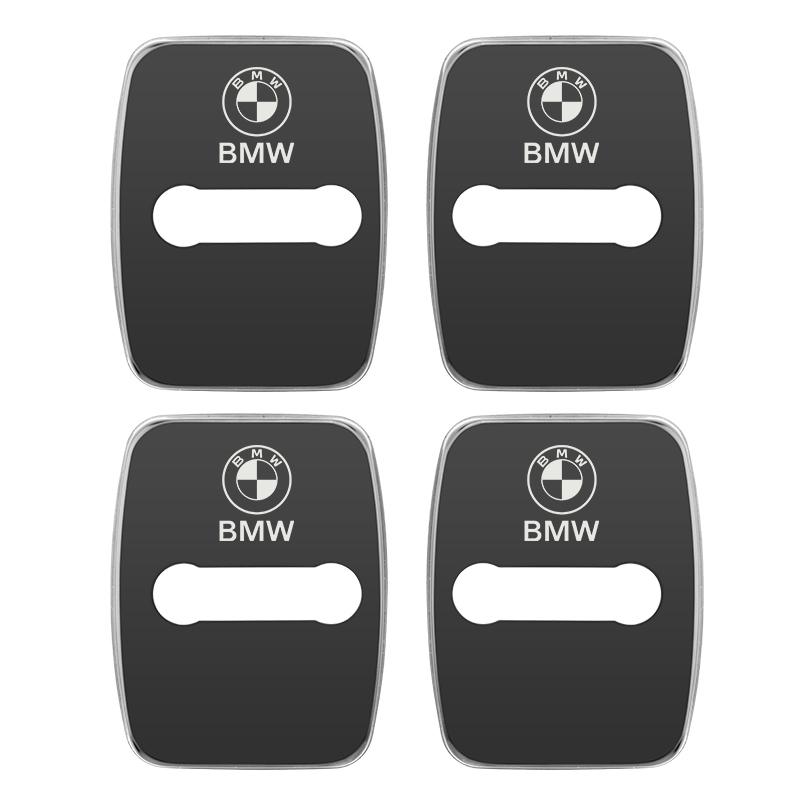 4PCS Car Door Lock Cover Stainless Steel Protective Cover Accessories for BMW E90 E60 E71 F30