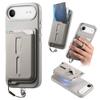 2-in-1 Magnetische Leder-Geldbörse Kartenfach Handyhülle Für iPhone 17 Pro Max 16 Plus 15 14 13 12 Stoßfest Versteckte Handgelenkschlaufe Hülle