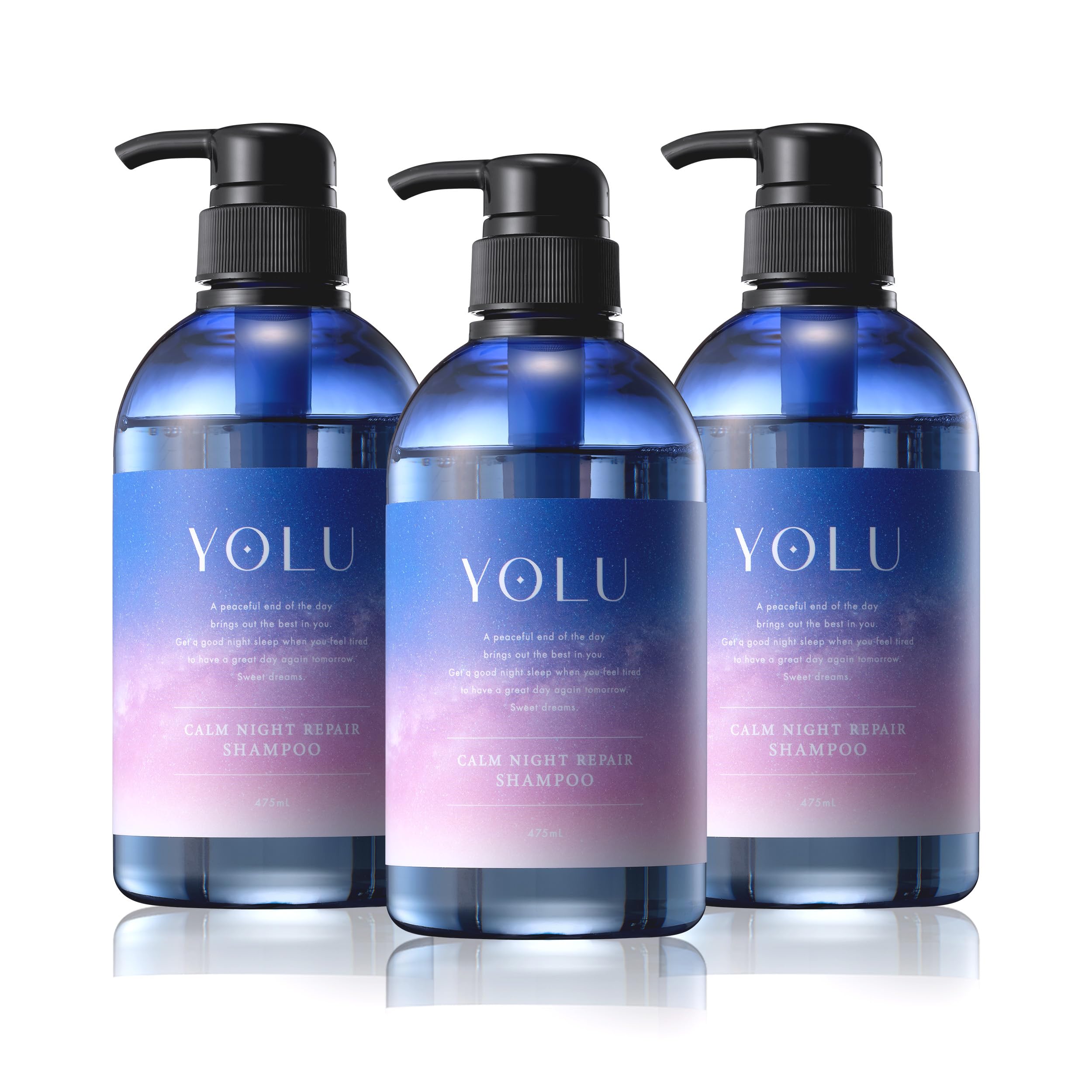 YOLU Shampoo Calm Night Repair Set 3-Piece