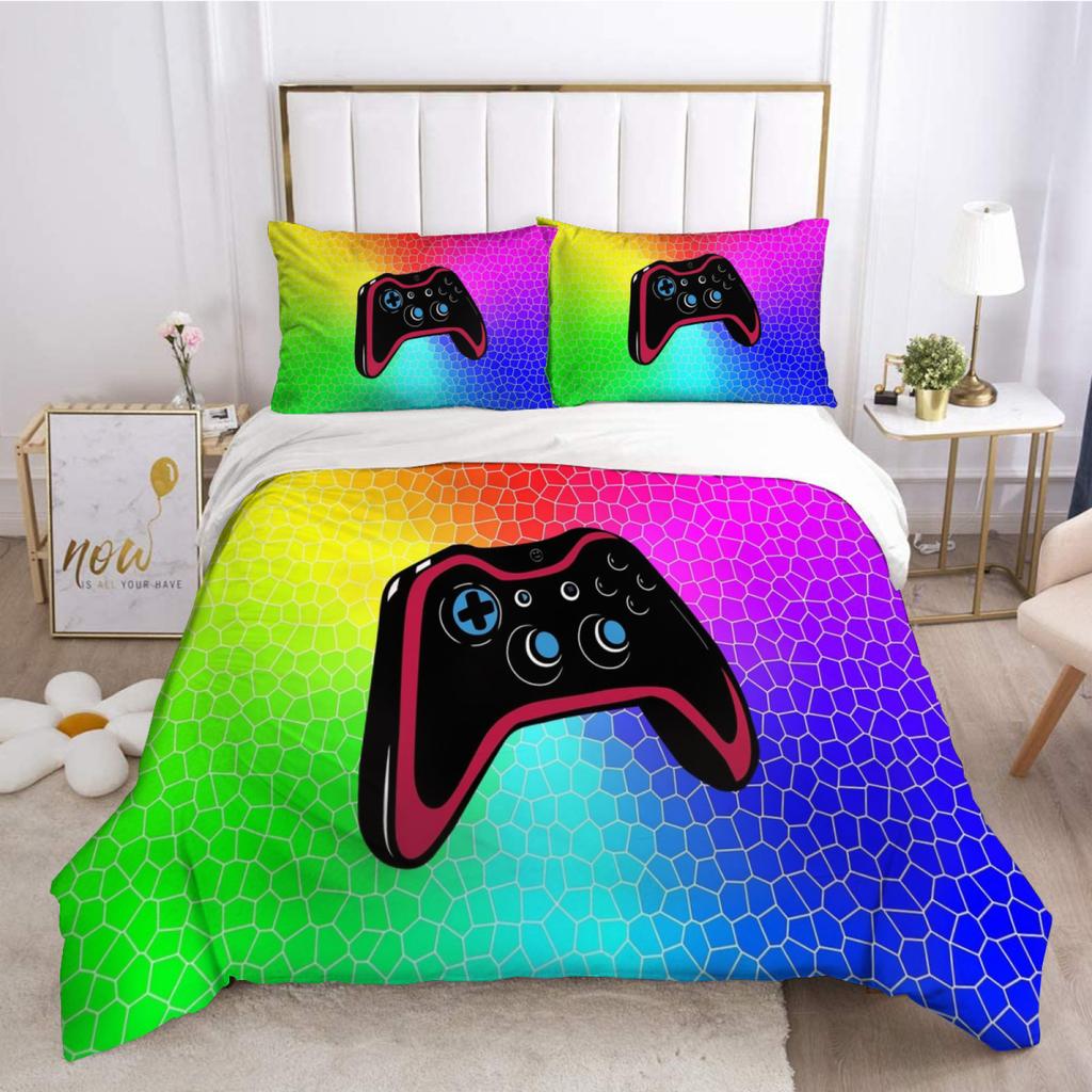 Gamepad Printing Three-piece Set, E-sports Men's Kit, Quilt Set Four-piece Set