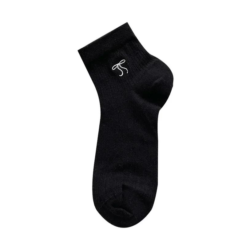 

Women Socks Spring Summer White Japanese Cute Kawaii Harajuku Sweet Style Lolita Bowknot Female Short Crew Socks Girl Gift Soks