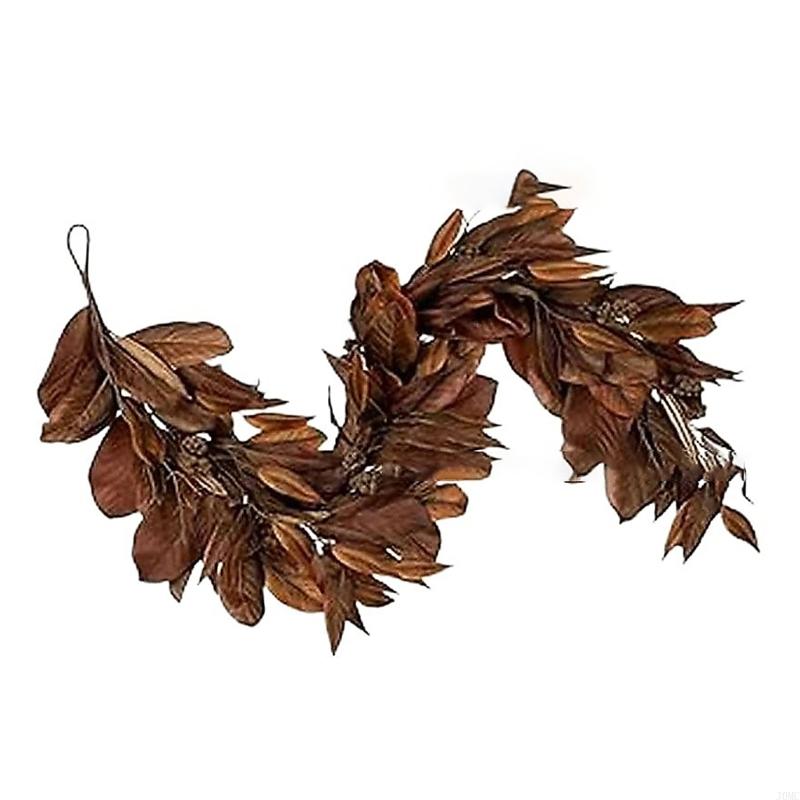 

Brown Leaf Swag, Realistic Leaf Swag, Artificial Fall Leaves Swag with Pinecones, Resistant & Waterproof Fall Decorations J0MC S золотий