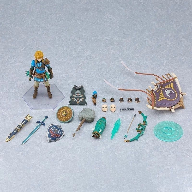Figma 626 Link Figure Deluxe The Legend Of Zelda Tears Of The Kingdom Figures Breath Of The Wild Anime Collection Figurine Toys