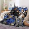 Tokio Hotel Band Retro Printed Blanket Warm Blanket Flannel Soft Comfort Blanket Home Travel Bedding Sofa Supplies Birthday Gift