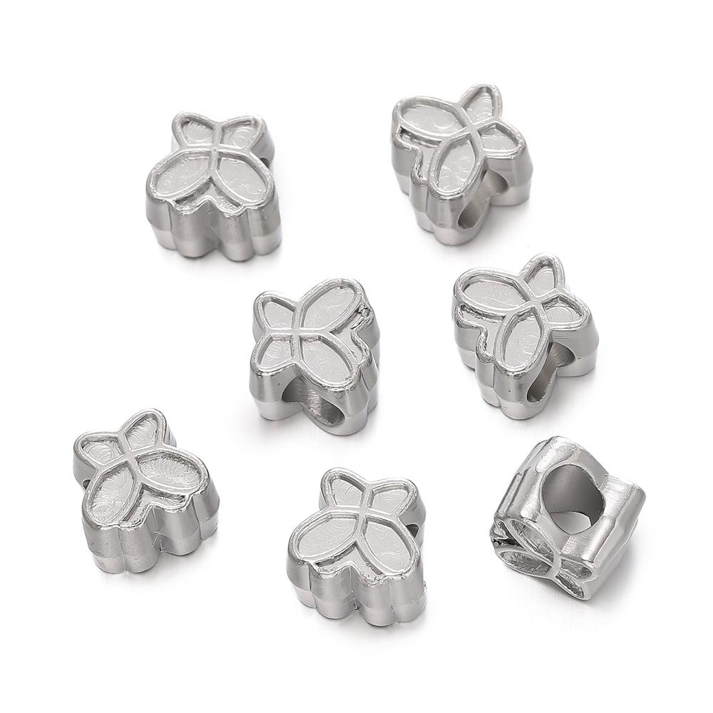 10pc/lot Heart Shape CCB Bead Gold Plated Loose Beads Spacer For Jewelry Making Accessories DIY Necklace Bracelet Charms