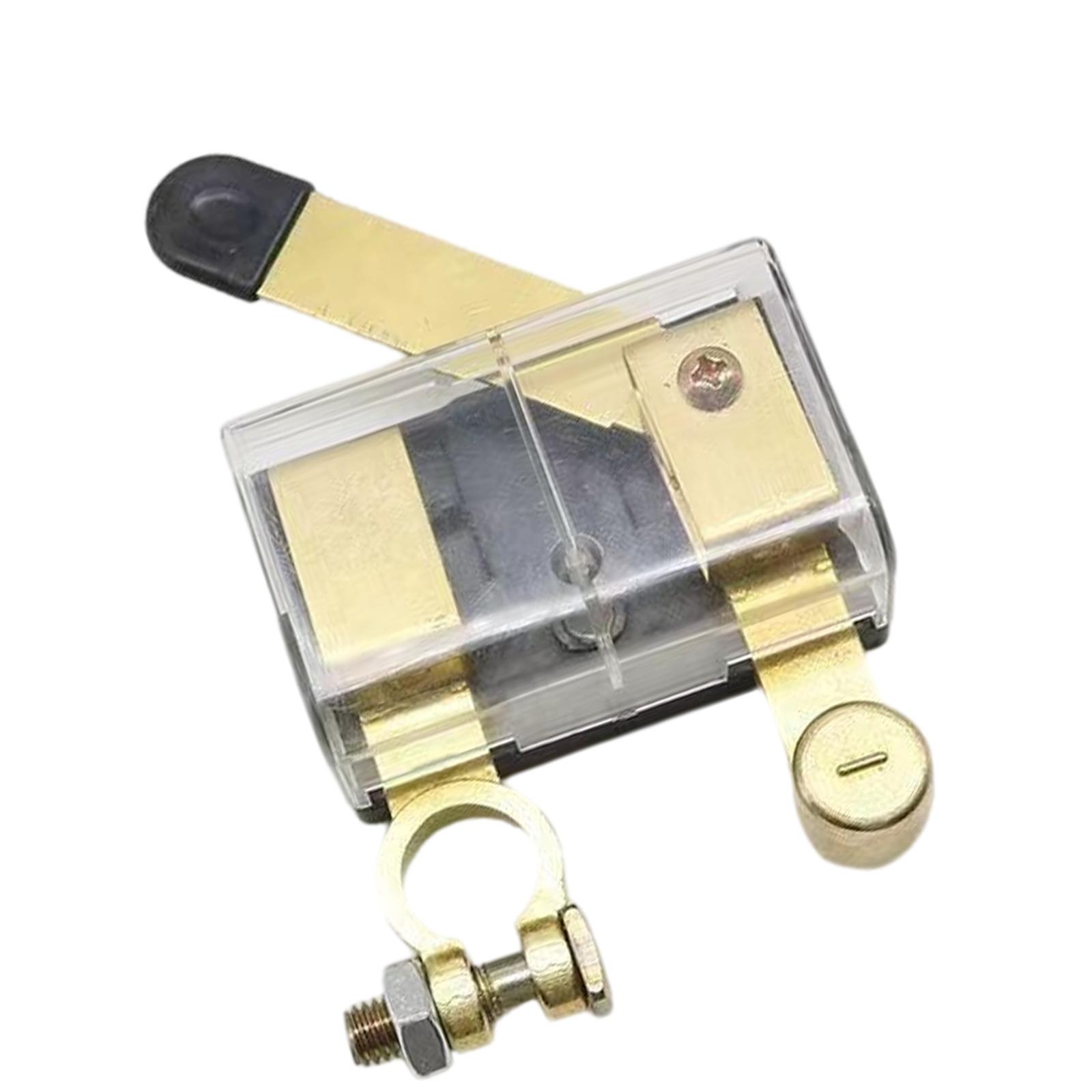 High Conductivity Battery Disconnect Switch 250A Top Post Negative Terminals Power Isolator For Marine & Automotive Use