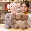 Cartoon Elephant Plush Toy Cute Animal Stuffed Doll Soft Plush Doll Home Decor Grab Machine Doll Throwing Doll For Children Gift