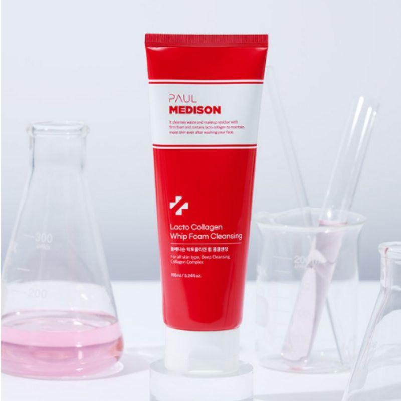 Paul Medison Lacto Collagen Whip Low-Irritation Facial Foam Cleanser 155ml