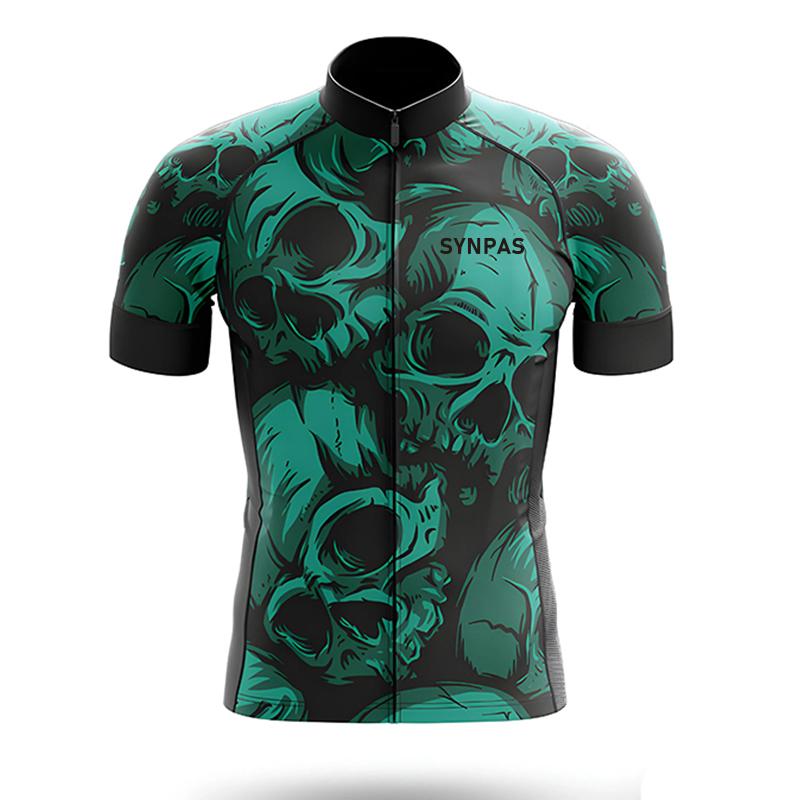 Completo da Ciclismo da Uomo Set Manica Corta Estate Protezione Solare Maglia Sportiva da Ciclismo Asciugatura Rapida Maglia da Ciclismo Salopette da Ciclismo