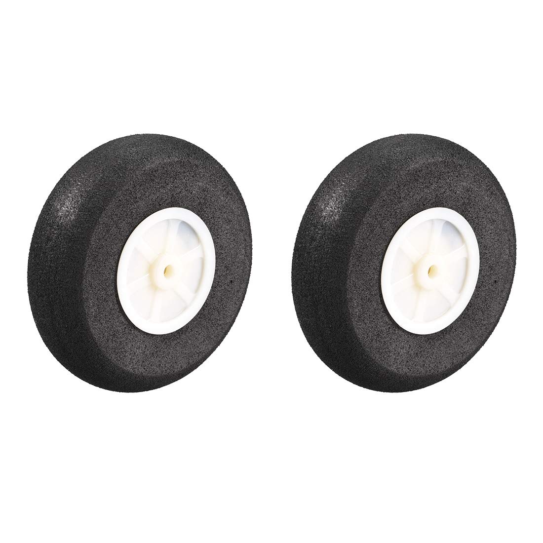 

uxcell RC Airplane Wheels 70mm x RC Airplane Aircraft Sponge Wheels 3.7mm (2 pieces)