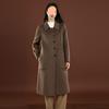 Hochwertiger Wollmantel im koreanischen Stil für Damen - Herbst/Winter 2025 Lässiger langer Wollmantel für Mütter