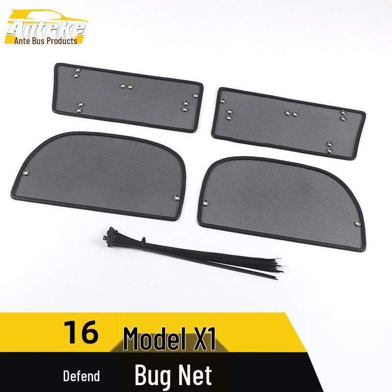 16X1 Insect Screen Sequins & Diamond Mesh Decorative Panel Sticker for Exterior Car Accessories