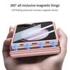 Applicable to Samsung Zflip1 mobile phone case magnetic hinge case film integrated large window flip1 anti-drop protective case