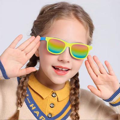 Unisex-Sonnenbrille für Kinder, Farbverlauf, bunte Gläser, UV-Schutz, Sonnenlicht, Augenschutz, klare Sicht, Foto-Requisite, Outdoor, Urlaub, Strand, Pool