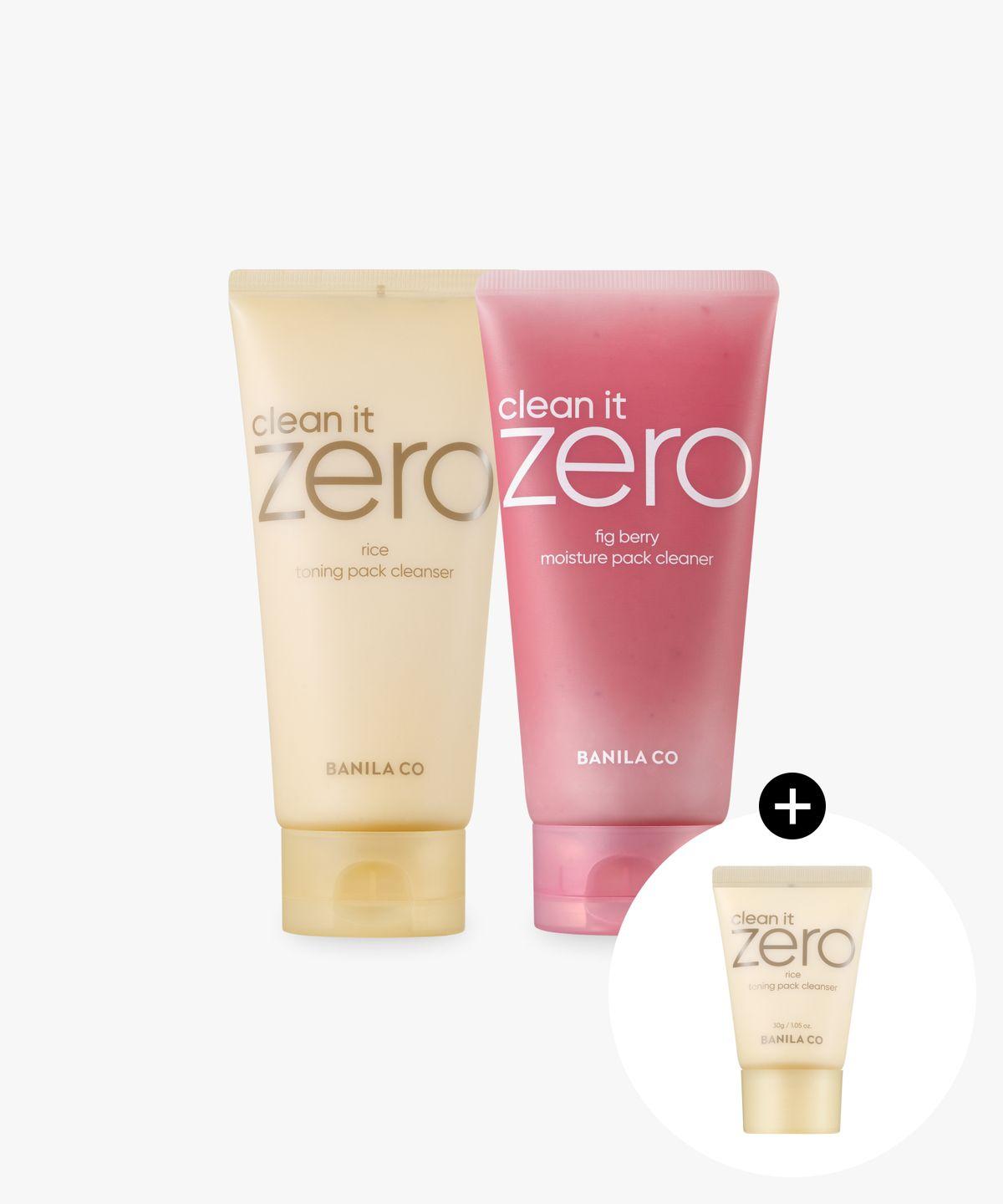[2PACK] Clean It Zero Pack Cleanser 180g Moisture + Rice Toning