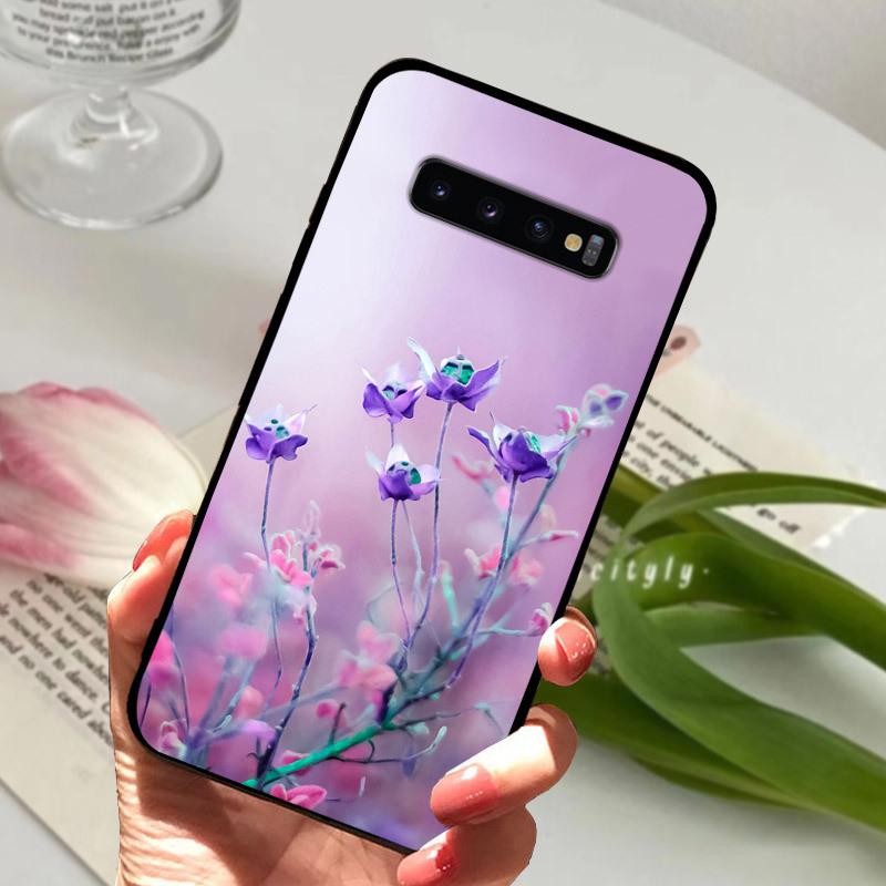 Case For Samsung S10 S10+ S10E Silicone Etui Fashion Painted Soft TPU Coque For Samsung Galaxy S10 S 10 Plus S10E Phone Cover